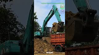 Excavator Top Loading Dump Truck shorts excavator truck dumptruck excavation excavating [upl. by Heins]