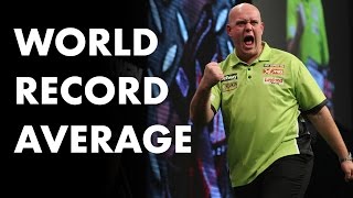 World Record Average Michael van Gerwen averages 1234 INCREDIBLE [upl. by Anayad]