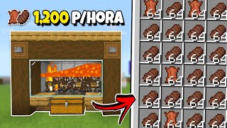 Farm de Vacas Automática Fácil no Minecraft Bedrock 121 [upl. by Tomlin]