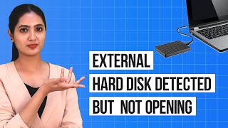 How to Fix External Hard Disk Detected but Not Opening Issue [upl. by Donny132]