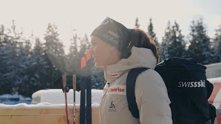 Ein Tag mit Selina Gasparin  BiathlonWeltcup Lenzerheide 2023 [upl. by Helprin]