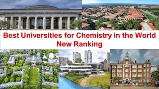 Best Universities For Chemistry in the World New Ranking [upl. by Jenei]