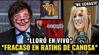 VOLVIÓ CANOSA A LA TV Y SE CAYÓ EL RATING A PEDAZOS quotME ECHÓ MILEIquot [upl. by Der760]