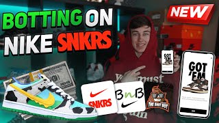 How to START BOTTING on Nike SNKRS Sneaker AppComplete Beginners Guide [upl. by Yuht66]