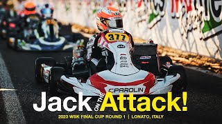 Jack Iliffes Quest for Glory WSK Final Cup 2023  Lonatos Racing Showdown [upl. by Amadus]