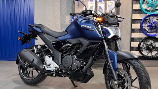 2024 New Colour Yamaha Fzs v4 Full Matt Blue New Model 2024 Full Detailed Review In Hindi [upl. by Ahsienek]