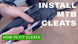 HowTo Install Cycling MTB Cleats and Get The Right Position [upl. by Yauqaj]