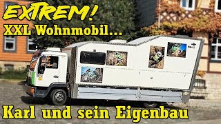 EXTREM  XXL Wohnmobil Karl und sein Eigenbau  Harzer Bikeschmiede [upl. by Blunk]