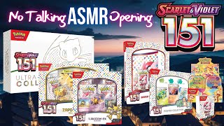 Scarlet amp Violet 151 Unboxing Compilation  ASMR Pokemon  No Talking Opening [upl. by Marshal99]