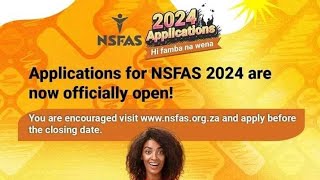 NSFAS Applications 2024 Step By Step Tutorials [upl. by Llertnov]