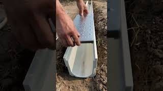 SMC finished Ushaped drainage ditch resin groove easy tomachine install [upl. by Schaffer296]