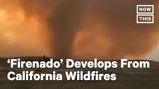 ‘Firenado’ Develops Out of Loyalton Fire in California  NowThis [upl. by Hedi319]