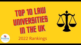 Top 10 Law Universities In The UK [upl. by Yoc]