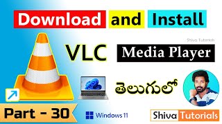 How to Download Vlc Media Player for Windows 11 in Telugu  laptop basics for beginners in telugu [upl. by Isej]