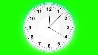 clock in green screen free stock footage [upl. by Arawaj]