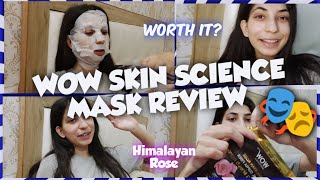 WOW SKIN SCIENCE Himalayan Rose Face Lifting Sheet Mask Review ❤️✨ [upl. by Utta]