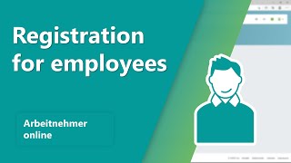 Arbeitnehmer online Registration [upl. by Agler688]