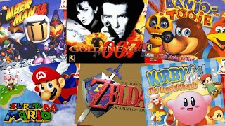 Top 200 best N64 games in chronological order 1996 2002 [upl. by Reerg249]