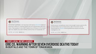 Seven confirmed overdose deaths in Tonawanda Buffalo in one day [upl. by Bruno]