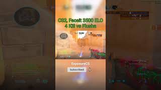 CS2 Faceit 3500 Elo vs Flusha 4 Kill shorts cs2 keşfet cs2clips cs2highlights csgo [upl. by Athalia]