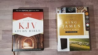 Ask Bible Buying Guide Holman and Thomas Nelson Full Color KJV Study Bibles Compared [upl. by Christmann]