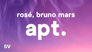 ROSÉ amp Bruno Mars  APT Lyrics [upl. by Assilav617]