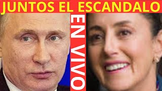 CLAUDIA INVITA A PUTIN UCRANIA SE ENCABRONA LAS FOTOS DE AMLO CON ZAMBADA LIBRAN A AMLO DE SENTENCIA [upl. by Natal185]