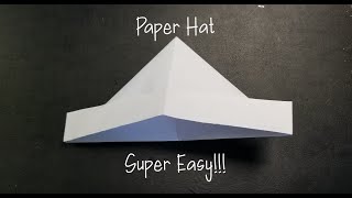 How to make a Paper Hat Super Easy [upl. by Now]