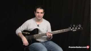 Review Demo  Schecter Baron H Vintage 4String Bass [upl. by Enelyad]