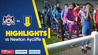 Newton Aycliffe 13 Stocksbridge Park Steels  FA Trophy Match Highlights [upl. by Ardnalac]