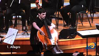 Angelo State Symphony  Double Bass Concerto No2 in B minor  Giovanni Bottesini [upl. by Rednaxela]