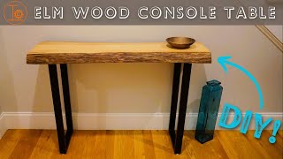 DIY Make a LiveEdge Console Table [upl. by Reahard]