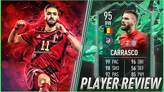 EL EXTREMO DERECHO 95 FERREIRA CARRASCO METAMORFICOS SHAPESHIFTERS SBC ED PLAYER REVIEW FIFA 22 [upl. by Yboc]