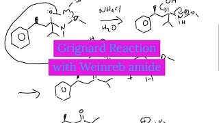 Grignard reagent reaction with Weinreb amide [upl. by Airelav487]