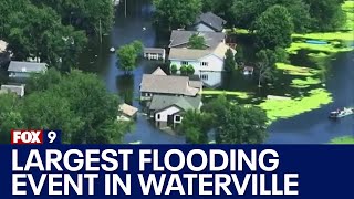 Waterville battles largest flooding event in its history [upl. by Aihseya331]