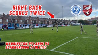 Right Back Scores TWICE Warrington Rylands vs Scarborough Athletic facup [upl. by Cindelyn118]