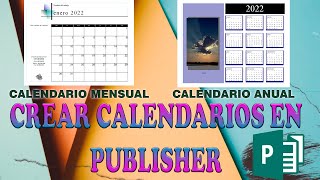 COMO HACER UN CALENDARIO EN PUBLISHER [upl. by Cristie]