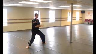 Taekwondo Double Nunchaku Form [upl. by Anehc]