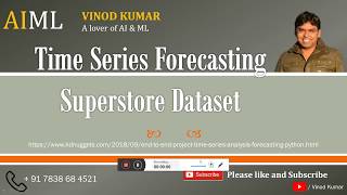 Time Series Forecasting SuperStore Dataset  Class 4 [upl. by Margie]