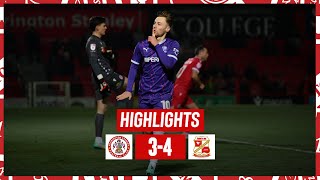 Match Highlights Accrington Stanley vs Swindon Town [upl. by Yecrad864]