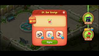 Gardenscapes Zor Seviye 29 Güçlendiricisiz başlayarak nasıl geçilir Hard Level 29 No Boosters [upl. by Llerot]