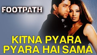 Kitna Pyara Pyara Hai Sama Full Video  Footpath  Bipasha Basu amp Aftab Shivdasani  Hindi Love Song [upl. by Eidnak]