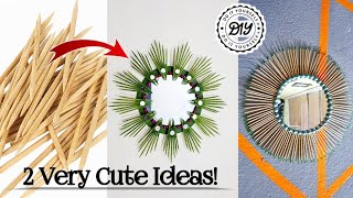 2 Very Beautiful Ideas Made From Toothpicks toothpick sticks craft idea [upl. by Hebert]