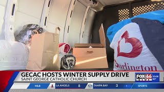 GECAC hosted winter supply drive at St George Catholic Church [upl. by Erodaeht]