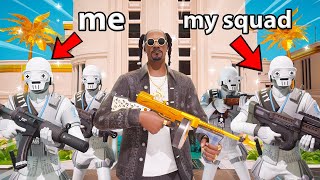 Fortnite Squads But We Protect SNOOP DOGG [upl. by Lathe859]