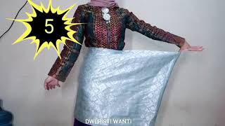 TUTORIAL MEMAKAI SONGKET  KAIN SAMPING MELAYU [upl. by Rubi]