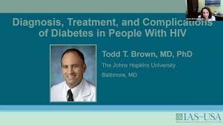 Diagnosis Treatment and Complications of Diabetes in People With HIV [upl. by Eelhsa]