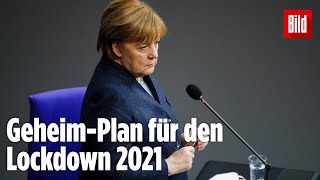 EXKLUSIV Das ist der GeheimPlan für den Lockdown 2021 [upl. by Ennovehs]