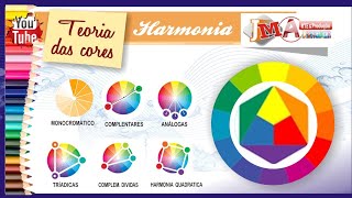 circulo cromatico pintura  Tutorial de Harmonia de Cores [upl. by Lorraine299]