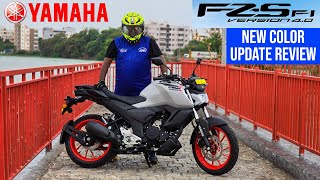 2024 Yamaha FZS Version 40 New Ice Fluo Vermillion First Ride Review  Price Mileage Features [upl. by Noivaz76]